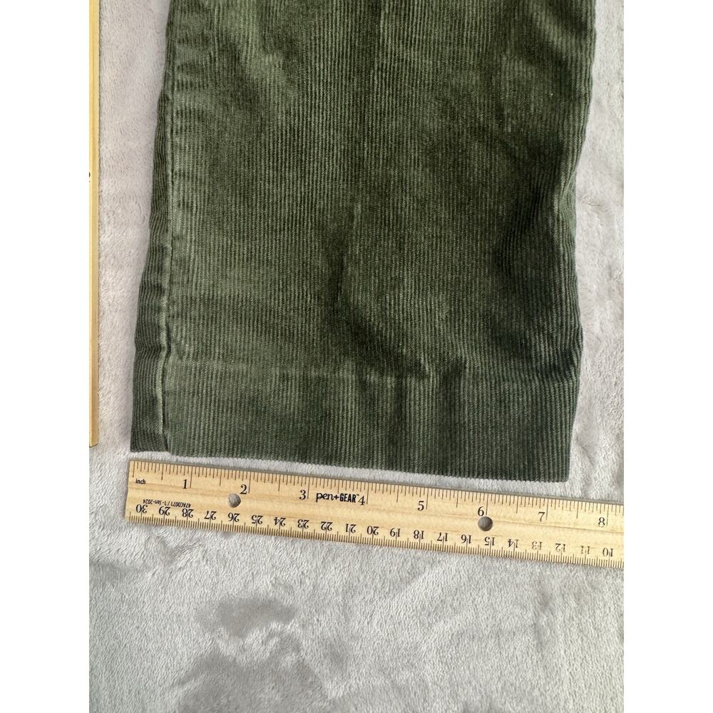 Jones New York Sport Corduroy Pants Women's 4 Sage Green Straight Ankle Casual